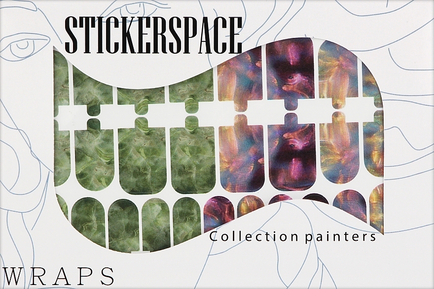 Дизайнерські наклейки для нігтів "Memories" - StickersSpace — фото N1