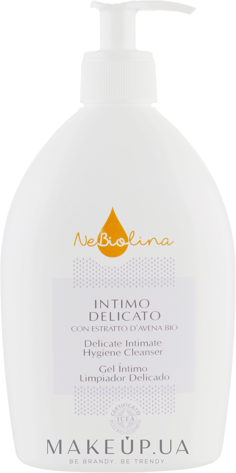 Гель для интимной гигиены - NeBiolina Dermo Detergente Intimo Delicado — фото 500ml