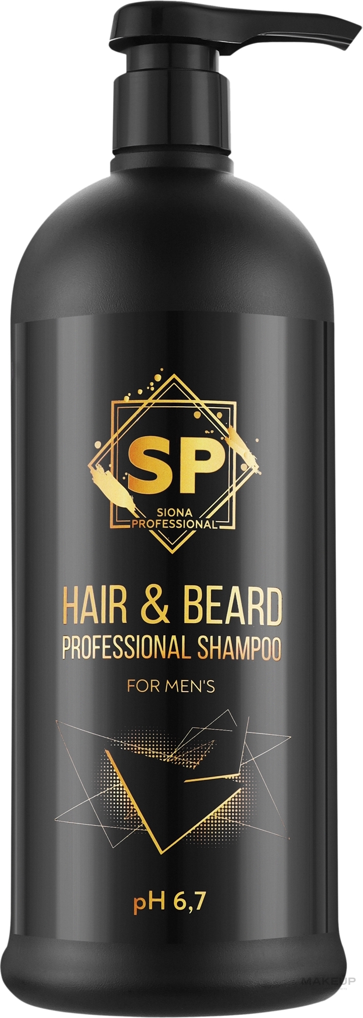 Профессиональный шампунь для мужчин - Siona Professional Hair And Beard — фото 1000ml