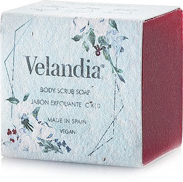 Отшелушивающее мыло для лица и тела, красная - Velandia Body Scrub Soap — фото N2