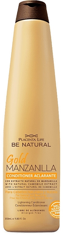 Осветляющий кондиционер для волос - Be Natural Gold Manzanilla Brightening Conditioner — фото N2
