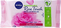 Духи, Парфюмерия, косметика Салфетки для снятия макияжа с розовой водой - NIVEA Rose Touch Micellar Wipes