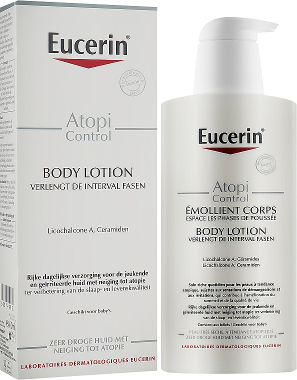 Лосьон для атопичной кожи тела - Eucerin AtopiControl Body Care Lotion — фото N2