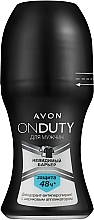 Дезодорант-антиперспірант "Невидимий бар'єр" - Avon On Duty Men Invisible Antiperspirant Roll-On — фото N1
