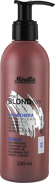 Маска для крижаних відтінків волосся - Mirella Ice Your Blondesty Mask