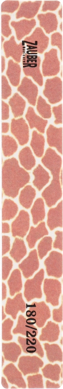 Пилка для ногтей широкая цветная, 180/220, жираф - Zauber — фото N1