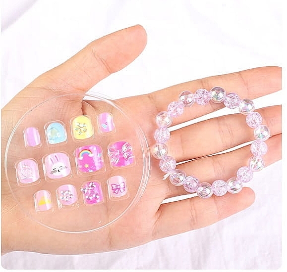 Накладные самоклеящиеся ногти для детей с браслетом, 934 - Deni Carte Tipsy Kids  — фото N3