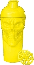 Пляшка-шейкер для спортивного харчування, 700 мл, жовта - JNX Sports The Skull! Shaker Electric Yellow — фото N2