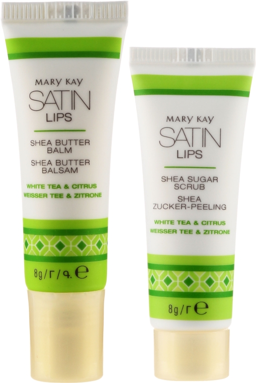 Набор - Mary Kay Satin Lips (lips/balm/8g + lips/scr/8g) — фото N1