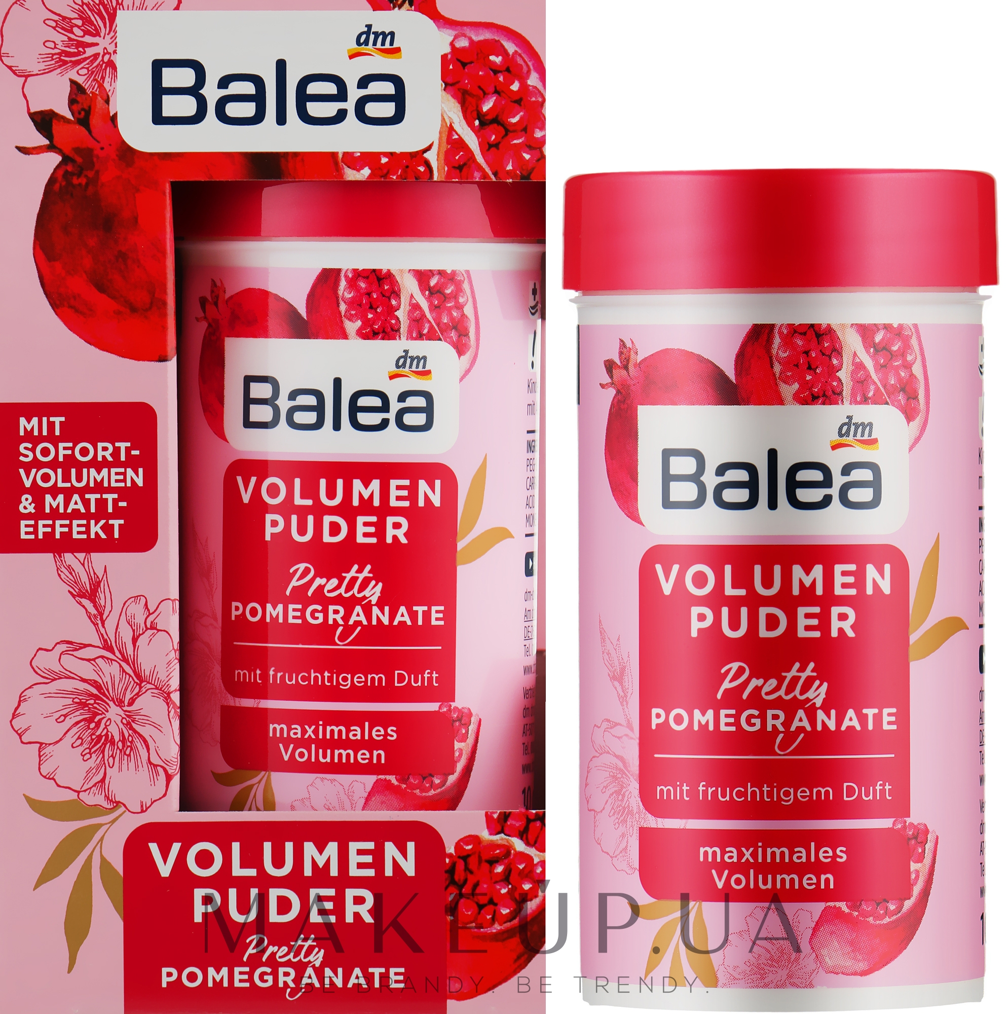 Пудра для об'єму волосся - Balea Volume Pretty Pomegranate Powder — фото 10g