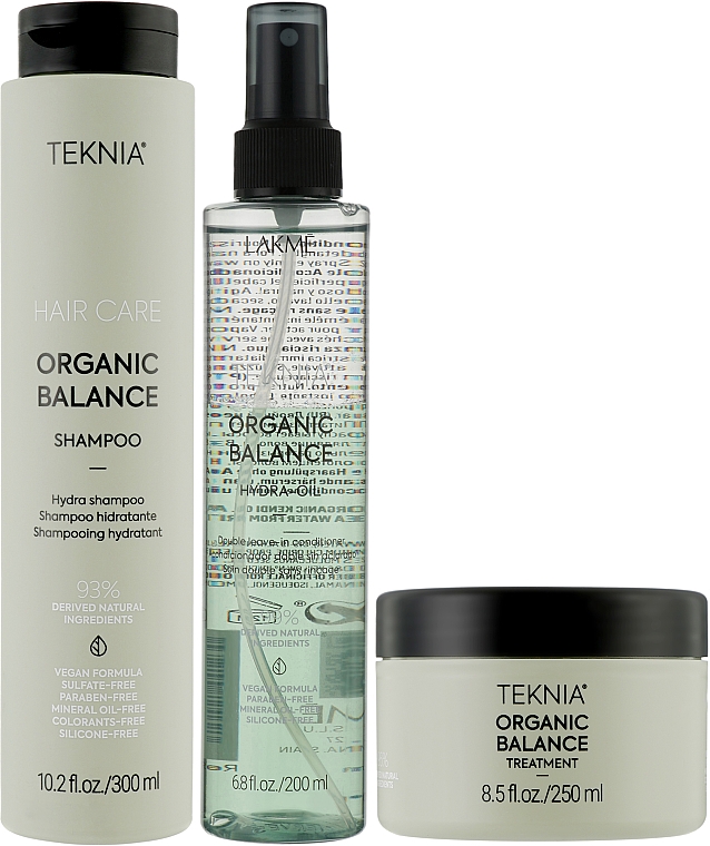 Набор - Lakme Teknia Organic Balance (shm/300ml + mask/250ml + oil/200ml) — фото N1