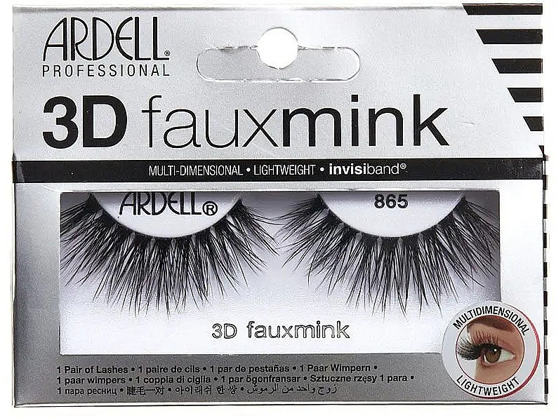 Накладные ресницы - Ardell 3D Faux Mink 865 Black — фото N1