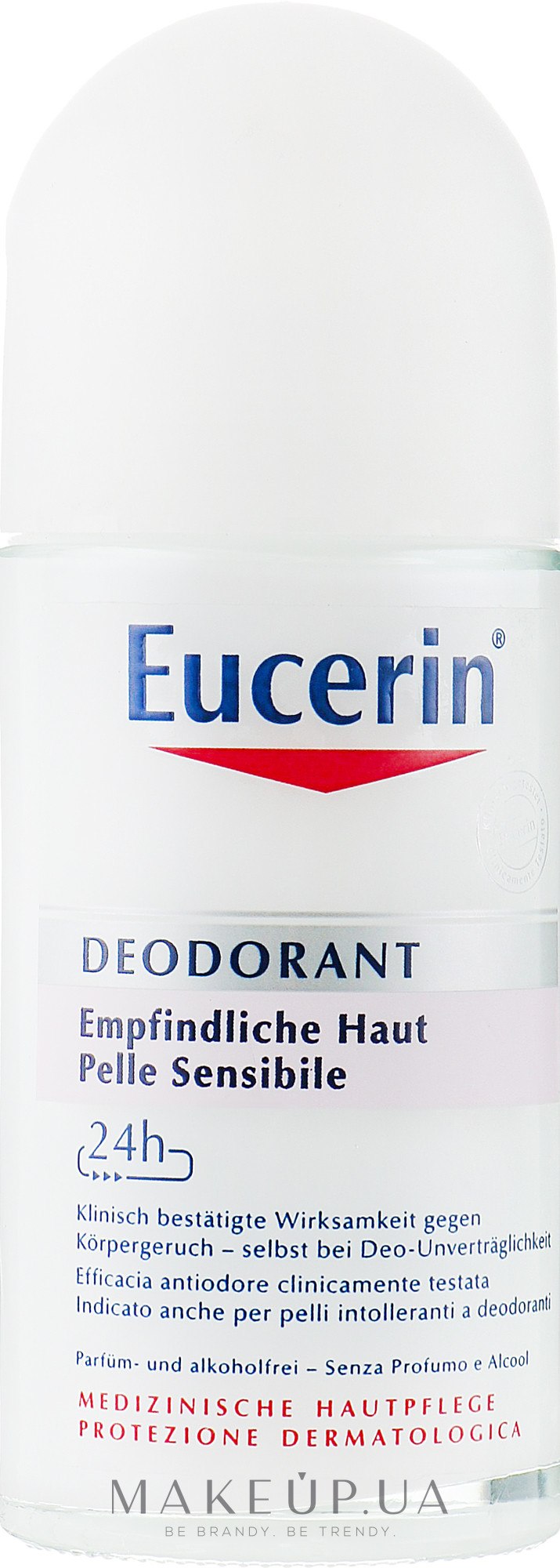 Шариковый дезодорант - Eucerin Deodorant Empfindliche Haut 24h roll-on — фото 50ml