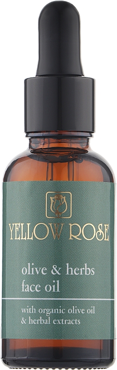 Масло для лица - Yellow Rose Olive And Herbs Face Oil — фото N1
