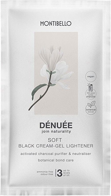 Крем-гель-освітлювач - Montibello Denuee Soft Black Cream Gel Lightener — фото N2