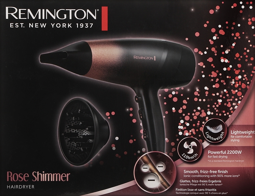 Фен для волос - Remington D5305 Rose Shimmer — фото N2