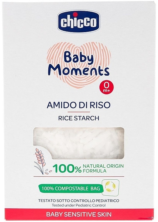 Рисовый крахмал для ванн для чувствительной кожи - Chicco Baby Moments — фото N1