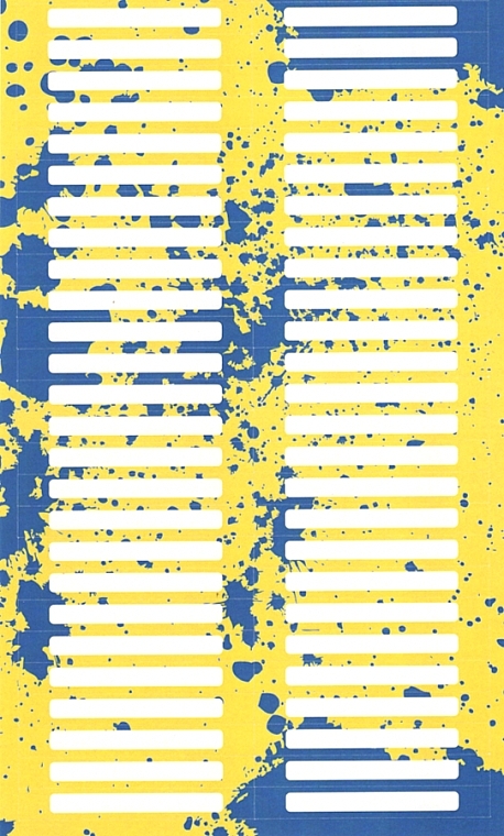 Наклейки на типсы, желто-голубые - Sticker Tips  — фото N1