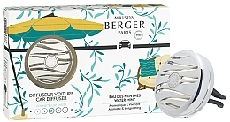 Парфумерія, косметика Maison Berger Water Mint - Набір (car/diff/1pcs + car/aroma/1pcs)