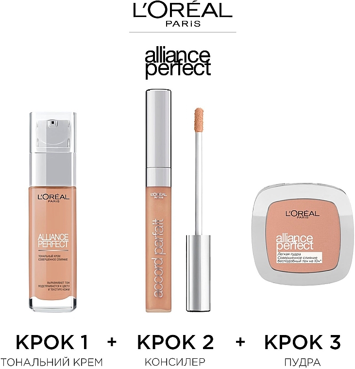 Легкий тональний крем для обличчя з гіалуроновою кислотою - L'Oreal Paris Alliance Perfect — фото N8