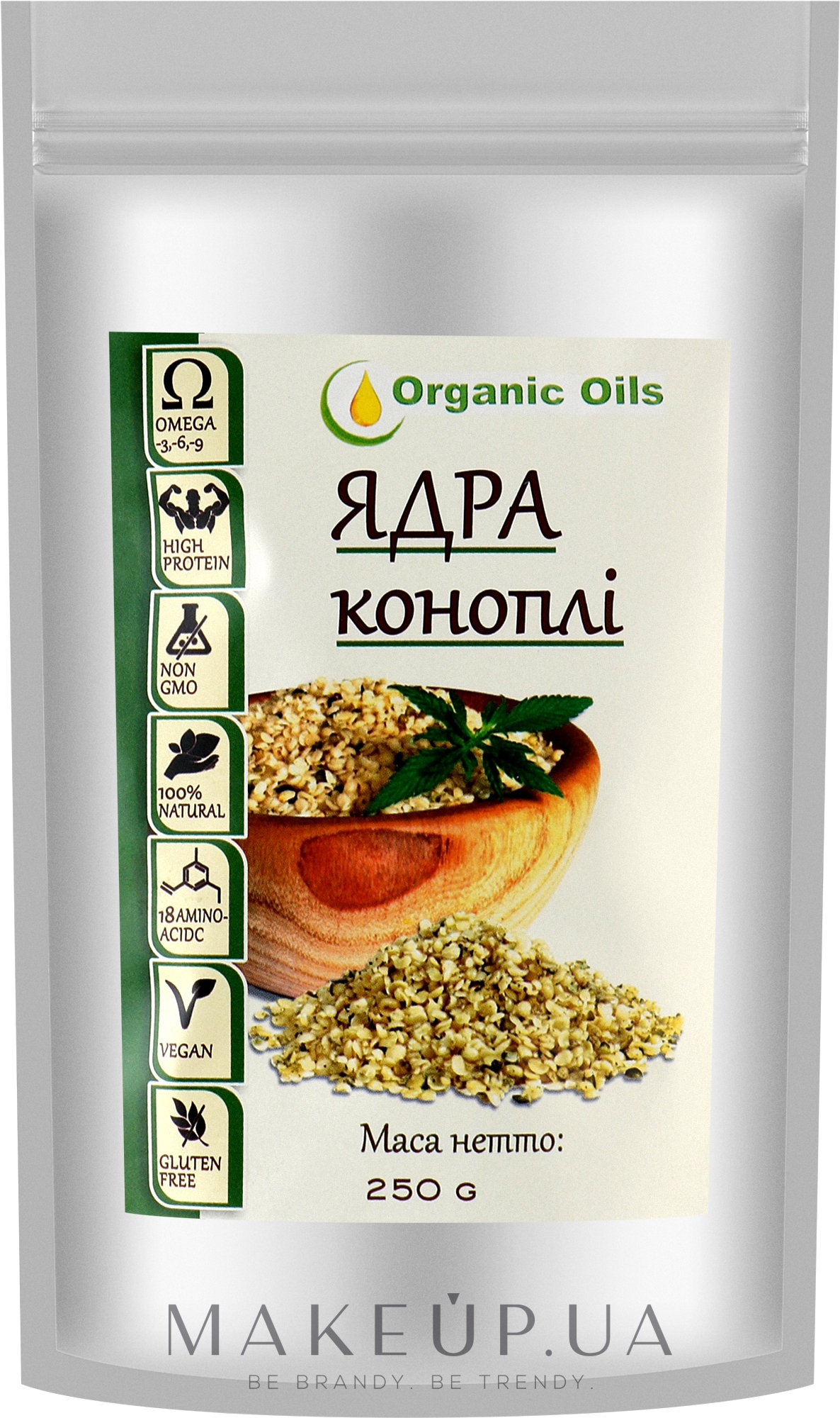 Ядра конопли - Organic Oils — фото 250g