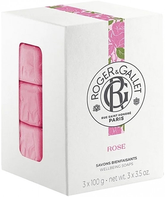 Набір - Roger&Gallet Rose Perfumed Soaps (soap/3х100g) — фото N1