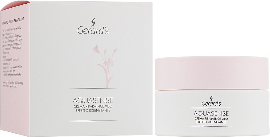 Восстанавливающий крем для лица - Gerard's Cosmetics Aquasense Repairing Face Cream — фото N2