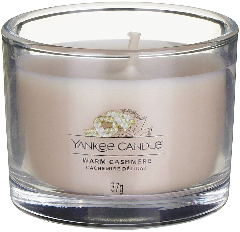 Ароматична свічка в склянці "Теплий кашемір" - Yankee Candle Warm Cashmere (міні) — фото N2
