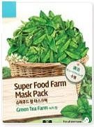 Парфумерія, косметика Щоденна маска-серветка для обличчя - VOV Super Food Farm Mask Green Tea