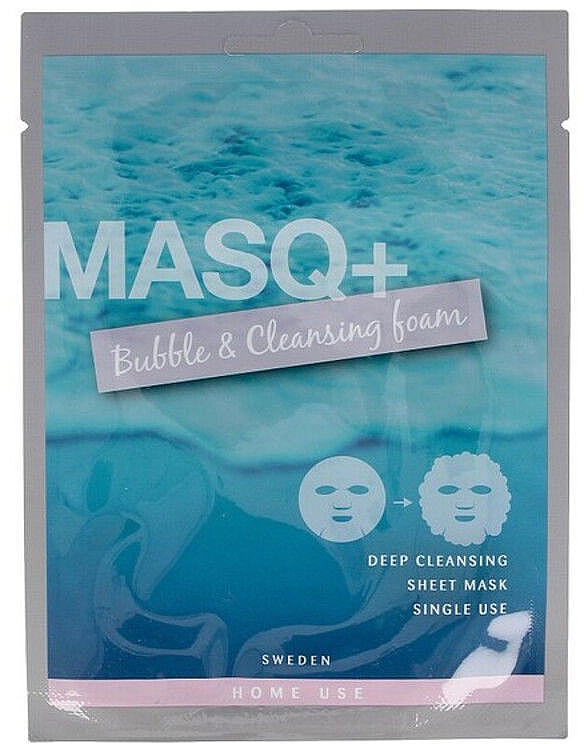 Маска для чищення пор - MASQ+ Bubble & Cleansing Sheet Mask — фото N1