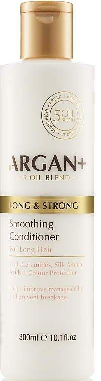 Кондиционер для волос с керамидами - Argan + Long & Strong Smoothing Conditioner — фото N1