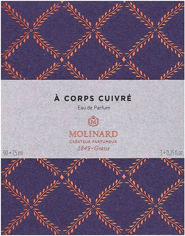 Molinard A Corps Cuivre - Набор (edp/90ml + edp/7.5 ml) — фото N1