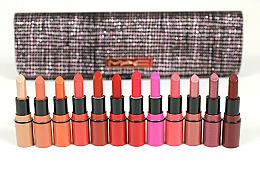 Парфумерія, косметика M.A.C Taste Of Stardom Mini Lipstick Kit (lipstick/12x1.8g + bag) - Набір