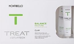 Парфумерія, косметика Набір - Montibello Treat Naturtech Balance Restore Clay (serum/10x20ml)