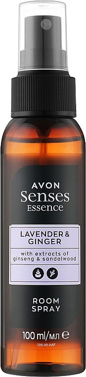 Спрей для ароматизации воздуха "Лаванда и имбирь" - Avon Senses Essence Lavender & Ginger Room Spray — фото N1