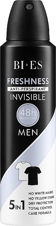 Антиперспирант-спрей - Bi-Es Men Freshness Anti-Perspirant Invisible — фото N1