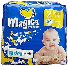 Парфумерія, косметика Підгузки Magics Premium 2 Mini 3-6 кг, 34 шт. - Magics