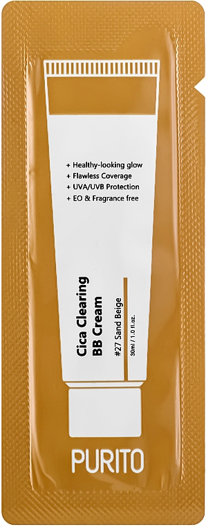 ВВ-крем з екстрактом центели - Purito Cica Clearing BB cream (тестер) (пробник)