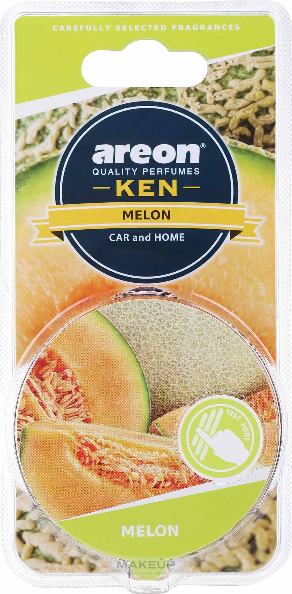 Ароматизатор повітря в блістері "Диня" - Areon Gel Ken Blister Melon — фото 30g