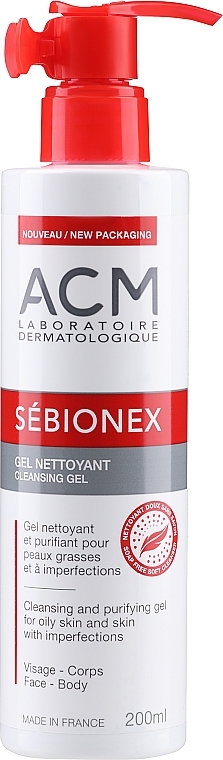 Пінний гель для жирної шкіри - ACM Laboratoires Sebionex Cleansing Purifying Gel — фото N1