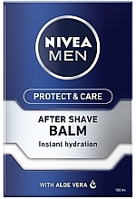 Набір - NIVEA MEN Protect & Care 2021 (ash/balm/100ml + shaving/gel/200ml + deo/50ml + lip/balm/4.8g + bag) — фото N2