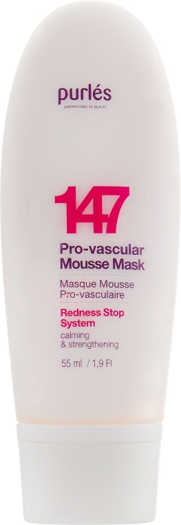 Pro-сосудистая маска-мусс - Purles Redness Stop System Pro-Vascular Mousse Mask 147 — фото N5