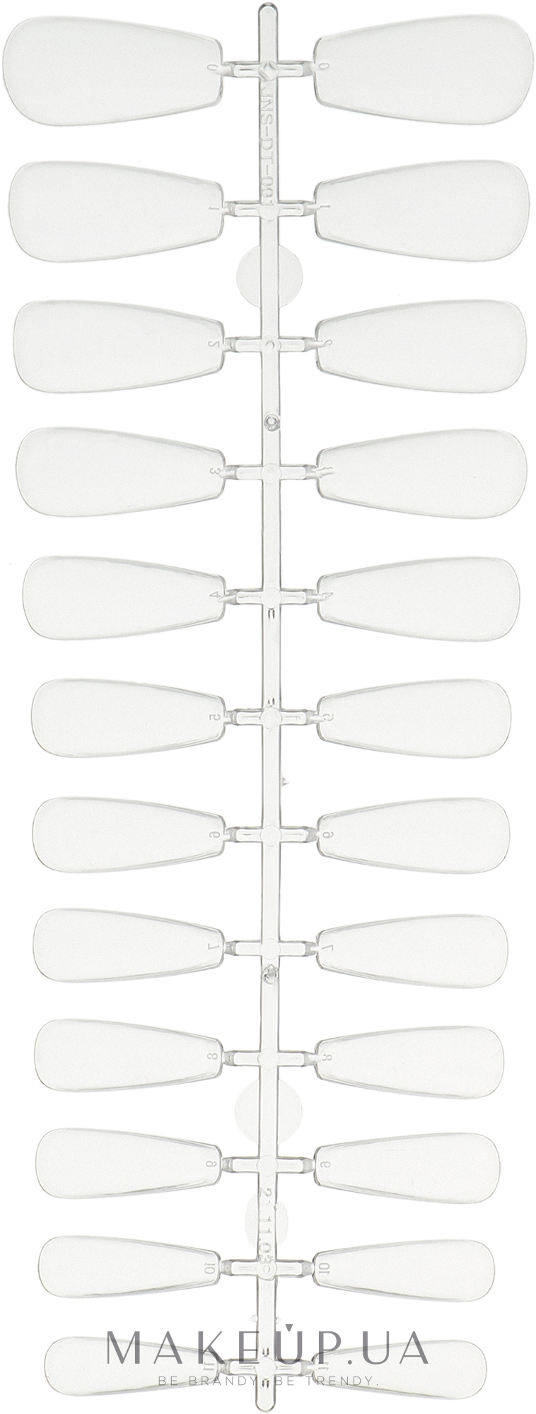 Гелевые типсы для наращивания ногтей "Балерина Medium" Di1585 - Divia Gel Nail Tips Ballerina Medium Di1585 — фото 240шт