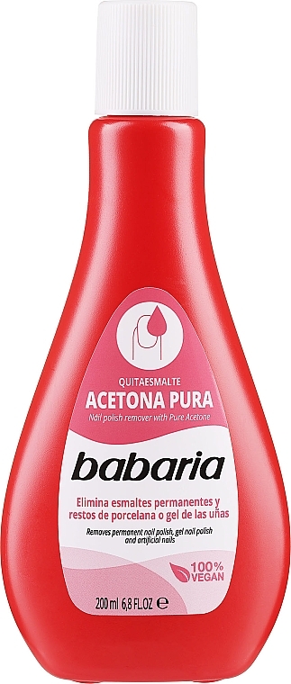 Жидкость для снятия лака - Babaria Pure Acetone — фото N1