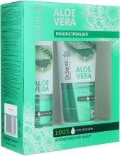 Духи, Парфюмерия, косметика УЦЕНКА Набор "Реконструкция" - Dr. Sante Aloe Vera (sham/250ml + balm/200ml) *