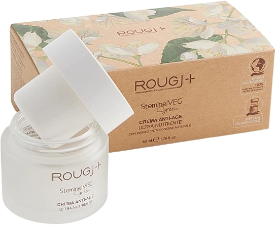 Ультраживильний антивіковий крем - Rougj+ SteminelVEG Green Ultra-Nourishing Anti-Age Cream — фото N3