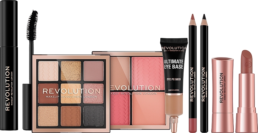 Набор, 7 продуктов - Makeup Revolution Get The Look: Soft Glam Makeup Gift Set — фото N2