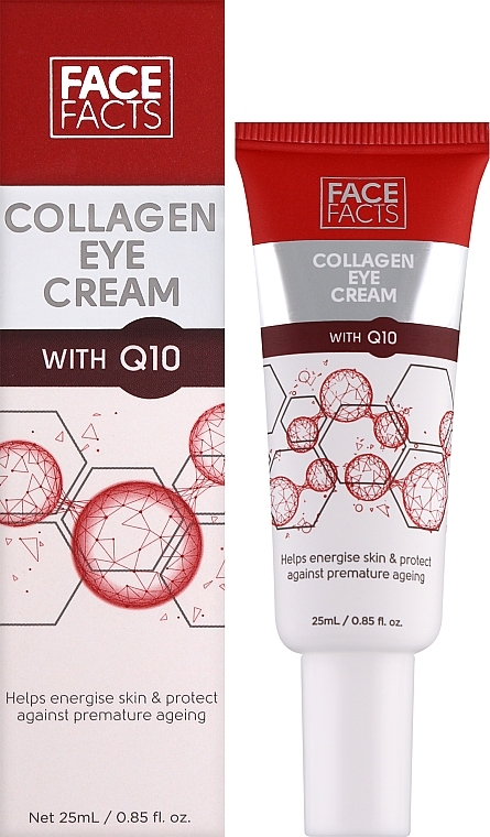 Крем для шкіри навколо очей з колагеном та коензимом Q10 - Face Facts Collagen & Q10 Eye Cream — фото N2