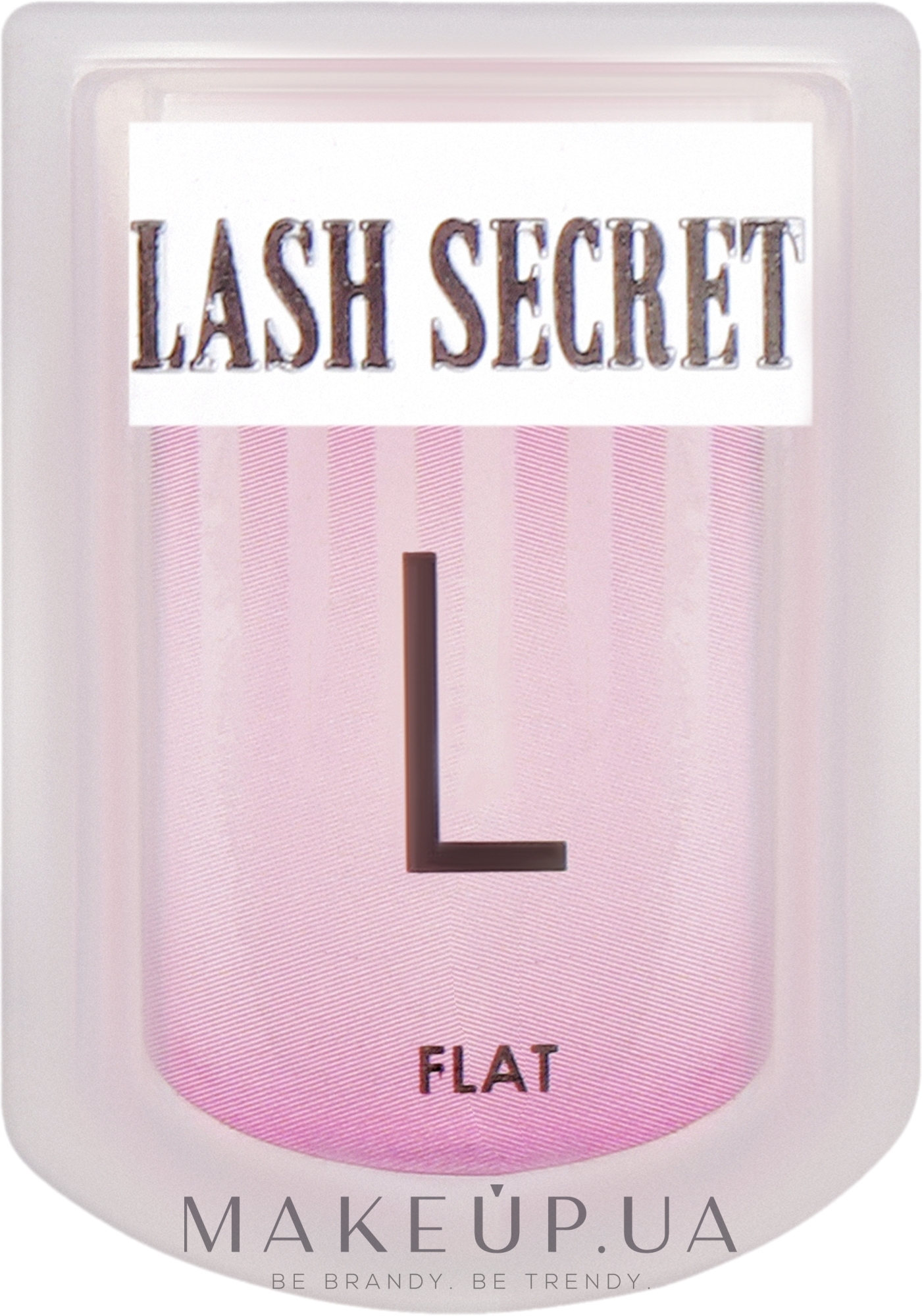 Бігуді для ламінування вій, з насічками, розмір L (flat) - Lash Secret — фото 2шт