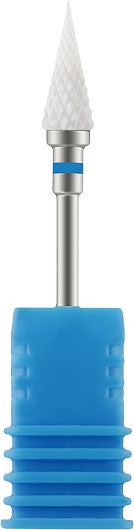 Насадка для фрезера керамічна (M) синя, конусоподібна А5.0 - Vizavi Professional — фото N1